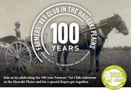 100-year milestone for Hauraki Farmers Vet Club Anexa