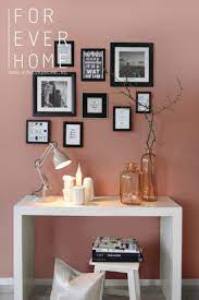 Dusky Blush Looks Awesome Combined With Bold Monochrome Details Pink Home Decor Feng Shui Colours Living Room Paint