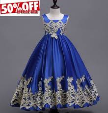 Elegant And High Quality Royal Blue Princess Dresses For Girls Available Sizes From 5 Years Old Up To 12 Y Kids Dress Kids Evening Gowns Girls Pageant Dresses