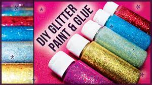 You can create a thick slick of colorful, glittery mixture for your walls by pouring handfuls of a shiny powdered additive or a mere dusting of shimmering glitter to your favorite color, brand or finish of paint. Diy Glitter Glue Paint How To Make Easy Cheap Youtube