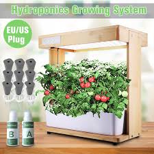 Hydroponics Grow Light Herb Plants Garden Kit Hydroponics Growing System Indoor Herb Garden Starter Kit W Led Grow Light Plant Germination Kits 12 Plant Pots For Home Kitchen Walmart Com Walmart Com