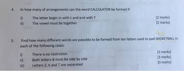Create your own crossword puzzle. Solved 4 In How Many Of Arrangements Can The Word Calcul Chegg Com
