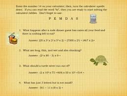 Please Excuse My Calculator Riddles Order Of Operations Order Of Operations Middle School Math Pemdas
