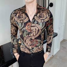 Customize the style and get them tailored to your fit. Casual Men S Social Shirts Long Sleeve Plus Size Night Club Party Shirt Men High Quality Men Shirt Korean Slim Fit Digital Print Casual Shirts Aliexpress