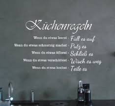 Wandtattoo Kuechenregeln Spruch Fuer Wohnzimmer Flur Kueche Dekoration Kuchenregeln Kuche Dekoration Wandtattoo