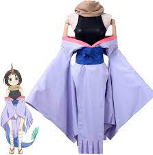 Amazon.com: Anime Miss Kobayashi's Dragon Maid Elma Cosplay Costume Wigs  Jumpsuit Elma Outfits Halloween Carnival Dress (S), Black : Clothing, Shoes  & Jewelry