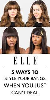 How To Style Bangs - 5 Hairstyles To Keep Your Bangs Out Of Your Face