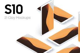 S10 Android 21 Clay Mockups 5k Mockup Clay Mockup Templates