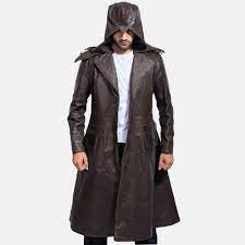 Mens Sledgehammer Brown Leather Trench Coat 1 Jackets Men Fashion Mens Leather Coats Leather Trench Coat