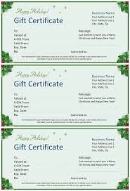 Use any certificate you like the look of and type in your own text. Christmas Gift Certificate For Word