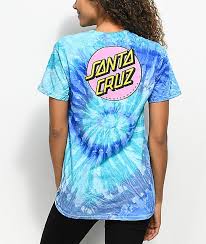 Black And Blue Tie Dye T Shirt Santa Cruz Other Dot Blue Tie Dye T Shirt Zumiez In 2020 Tie Dye T Shirts Tie Dye Fashion Tie Dye