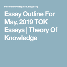 Essay Outline For May 2019 Tok Essays Theory Of Knowledge Essay Plan Outline Knowledge