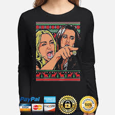 Love the series, couldn't resist making it into a meme. Woman Yelling At A Cat Meme First Half Ugly Christmas Shirt Hoodie Sweater Long Sleeve And Tank Top