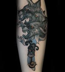 50 Cerberus Tattoo Designs For Men Three Head Dog Ideas Tattoos Fantasy Tattoos Tattoo Designs Men