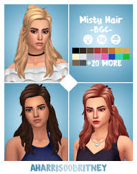 We've found the very best sims 4 maxis match custom content creators and curators websites and blogs for you to discover and download cc . Misty Hair By Aharris00britney Via Tumblr Female Hair Long Wavy Bgc Sims 4 Ts4 Maxis Match Mm Cc Pi Sims Hair Sims 4 Cc Hair Hair Sims 4