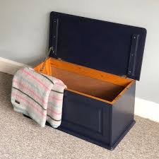 Maybe you would like to learn more about one of these? Hand Painted Navy Blue Blanket Box Upcycled Storage Trunk Children S Toy Box Hallway Bench Bedroom Storage Vinterior