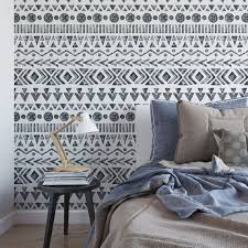 Black And White Boho Peel And Stick Wallpaper Watercolor Bohemian Removable Wallpaper Tribal Black And White Temporary Wallpaper Mudcloth Boho Self Adhesive Wallpaper T123 27 Temporary Wallpaper Self Adhesive Wallpaper Black White Wallpaper