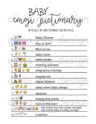 Just include the (minified) stylesheet below, then add <i> tags to insert emoji. Virtual Emoji Pictionary Baby Shower Game Instant Download Fun Unique Shower Game In 2021 Baby Shower Funny Boy Baby Shower Games Virtual Baby Shower