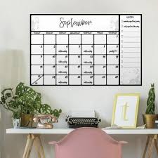 Scroll Dry Erase Calendar Giant Wall Decal Dry Erase Wall Calendar Dry Erase Wall Calendar Decal