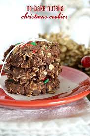 No Bake Nutella Christmas Cookies Recipe Recipe Cookies Recipes Christmas Christmas Recipes Easy Dessert Recipes