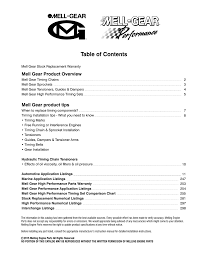 Table Of Contents