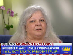 Heather Heyer's Mother Says She Won't Talk to Trump
