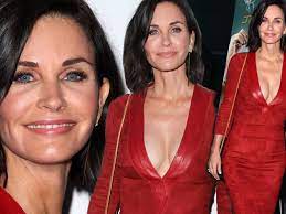 Courteney Cox looks fabulous at fifty as she stuns in plunging red dress  for movie premiere - Irish Mirror Online