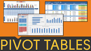 pivot table excel tutorial learn pivot tables slicers charts dashboards in 1 hour