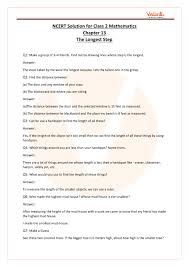 Cce raipur class 1 & 2; Ncert Solutions For Class 2 Maths Chapter 13 The Longest Step Free Pdf