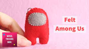 Diy Among Us Crewmate Felt Keychain Felt Crafts Youtube Felt Keychain Felt Crafts Felt Crafts Diy