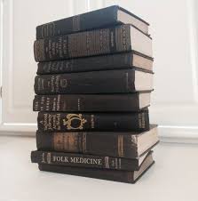 Set Of 9 Black Books Home Decor Decorative Books Book Decor Ashes Love Black Books