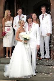 Tess Daly In A Strapless White Wedding Dress Celebrity Wedding Dresses Famous Wedding Dresses Wedding Dresses