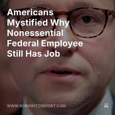 The still-employed man serves no identifiable function, Americans noted.