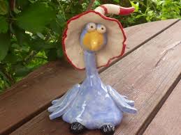 Keramik Vogel Klein Fliederblau Verzierungen Aus Modelliermasse Topferarbeiten Topferei Designs