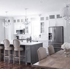 You can also paint just one section of cabinetry a different color, like this painted sink cabinet in the home we featured here. Pin On Elegant Kitchen Design