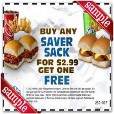 White Castle Printable Coupon May 2020 White Castle Coupons Coupons Free Printable Coupons