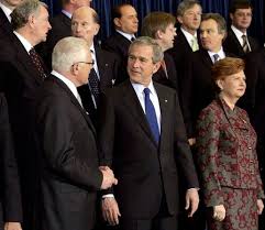2nd president of the czech republic. President George W Bush Speaks With Czech President Vaclav Klaus As World Leaders Take Their Place