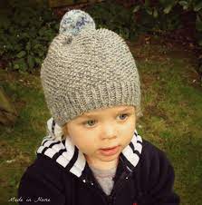 Made In Home Toddler Pompom Beanie Hat A Free Pattern Knitting Knit Beanie Pattern Knitting Patterns Boys Knitting Patterns Free Hats