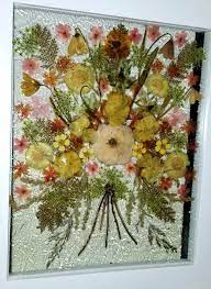 Want to make your flour, sugar, and oil containers a little less drab? Real Pressed Flowers On Glass In White 10 X 12 Floating Glass Etsy Framed Flower Art Pressed Flower Art Flower Art
