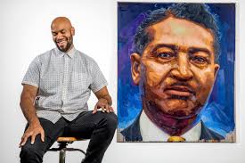 Illinois artist's portrait of student advocate Albert Lee will be formally  dedicated Feb. 1