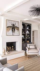 Not only is the finished work exceptional but more than once she's taken an idea and used subtle techniques to enhance the result even more. Fireplace Facelift Santa Barbara Smooth Coat Stucco Finish Oldpointdesign Living Room With Fireplace Home Fireplace Built In Around Fireplace