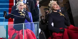 After years of meat dresses. Twitter Reacts To Lady Gaga S Dress Worn At The 2021 Inauguration Of Joe Biden And Kamala Harris