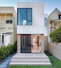 50 Small Two Storey House Designs That Can Be Fitted In Small Lot Area House Designs Exterior Narrow House Designs Modern Minimalist House