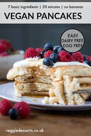 Vegan Pancakes Easy Fluffy Dairy Free Eggless Recipe In 2020 Pancakes Easy Vegan Pancakes Easy Dairy Free Pancakes