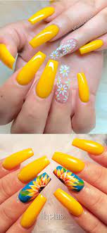 Best Yellow Nail Art Designs For Summer 2019 Stylish Belles Yellow Nails Design Nail Designs Summer Acrylic Acrylic Nails Coffin Short