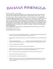 Coba sebutna ing babagan apa basa rinengga digawe? Bahasa Daerah Pdf Bahasa Inonesia Nama Muhammad Irvan Afifuddin Nim 12322020119140 Semester Ii Dua Dosen Ernawati S Pd Sekolah Tinggi Ilmu Course Hero