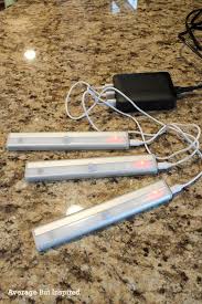 Stick on under cabinet lights. The Easiest Diy Under Cabinet Lighting Average But Inspired