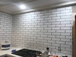 Here are 69 pictures, ideas and designs to inspire your kitchen. White Faux Brick Tile Backsplash Clover Lane