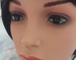 14K Gold Filled Nose Ring: Thin Hoop Earring, 24 Gauge,black Friday-cyber  Monday