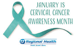 What are the cancer awareness months and what are their colors? Tj Regional Health January Is Cervical Cancer Awareness Month